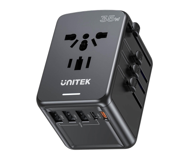 UNITEK Ładowarka podróżna EU/US/UK/AUS PD 35 W P1121ABK01 - 1455238 - zdjęcie